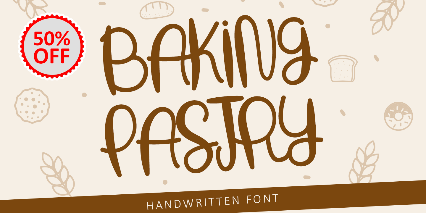 Ejemplo de fuente Baking Pastry #7